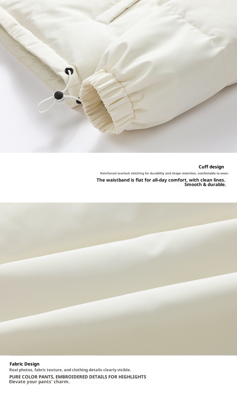 Giacca imbottita in cotone con collo alto tinta unita per uomo e donna 2024, nuova giacca invernale ispessita, calda e alla moda, casual, da coppia_voghion.com