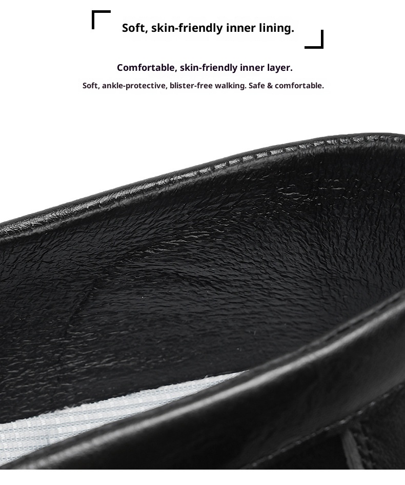 Voyage Voyage 2025 Autumn New Youth Casual Men's Fashion Trend Loafers Black Leather Shoes_voghion.com