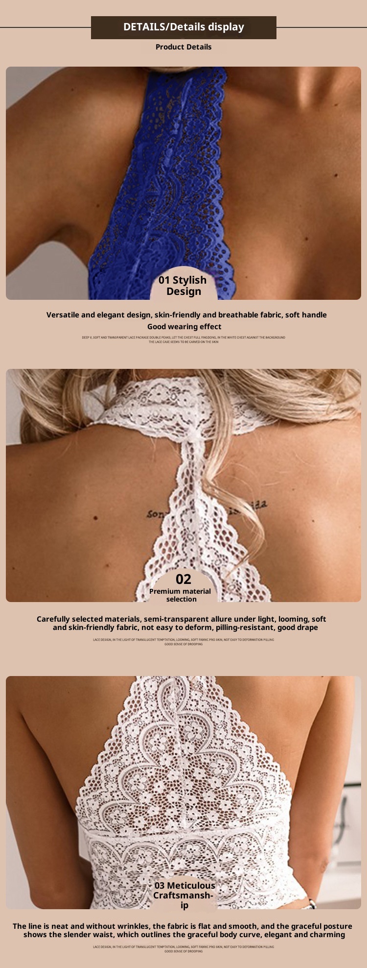 Eros Lab – Grenzüberschreitendes, europäisches und amerikanisches Sexy-Dessous-Set auf Lager – Neues Nachthemd mit Netzträgern in verschiedenen Farben (Zb579)_voghion.com