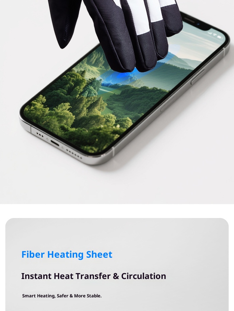 boy Boy Boy Heated Gloves For Skiing Men's Cycling Thickened Warm Windproof Cold-Proof Touchscreen Outdoor Winter_voghion.com