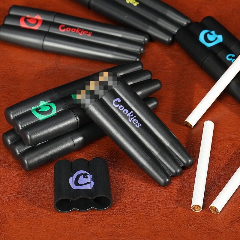 Lillian Tube Smoking Accessories Cigar Simple Men's Cigarette Tin Moisture-Proof Storage Box_voghion.com