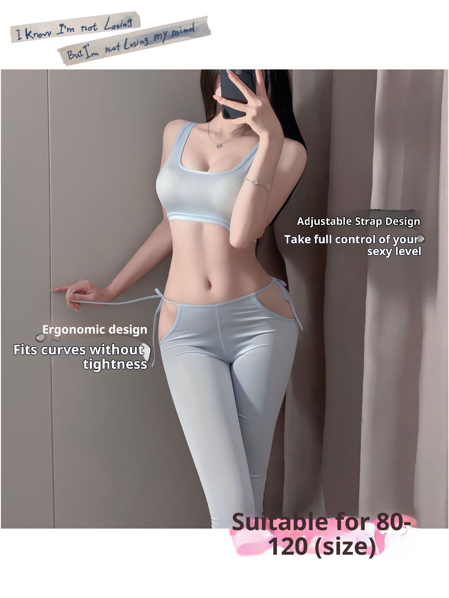 Eros Lab Sexy Lingerie Thin Tight Slimming Leg Tummy Control Hip Lift Yoga Nude Feel Tranparent Silky Lace-up Skinny_voghion.com