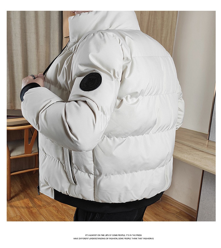 boy Herren-Daunenjacke Herbst Winter Dicke warme Stehkragen Slim Fit Kältebeständiger Freizeitmantel Trendy_voghion.com