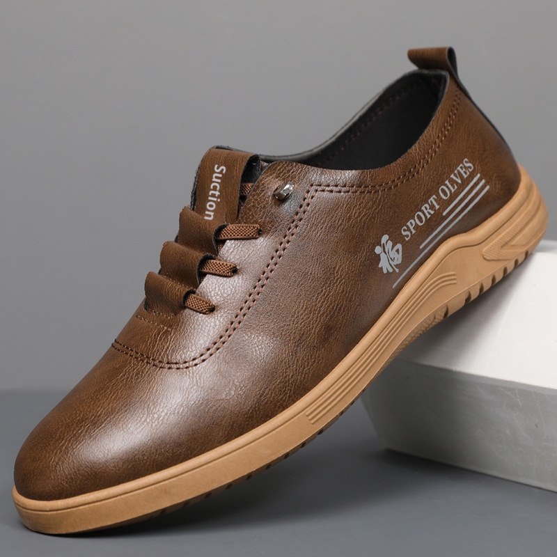 Voyage Voyage 2025 Neue Herren-Schnürschuhe, lässige Loafer, modisch, vielseitig, weiche Sohle, bequeme Lederschuhe für Herren_voghion.com
