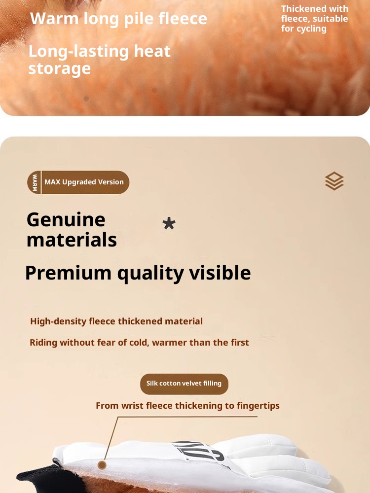 Guanti da sci per bici elettrica, caldi, invernali, spessi, impermeabili, antivento, a prova di freddo, per bambini, autunno_voghion.com
