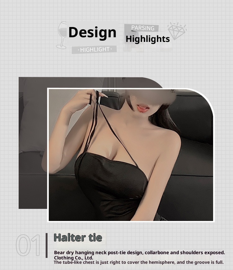 Eros Lab Lingerie Sexy Slim Fit Anime Cosplay Robe Longue Costume Femme Combinaison Creux Teasing Otaku Welfare Edition_voghion.com