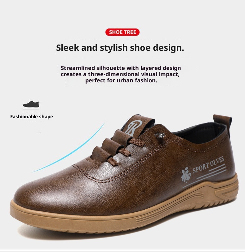 Voyage Voyage 2025 Neue Herren-Schnürschuhe, lässige Loafer, modisch, vielseitig, weiche Sohle, bequeme Lederschuhe für Herren_voghion.com