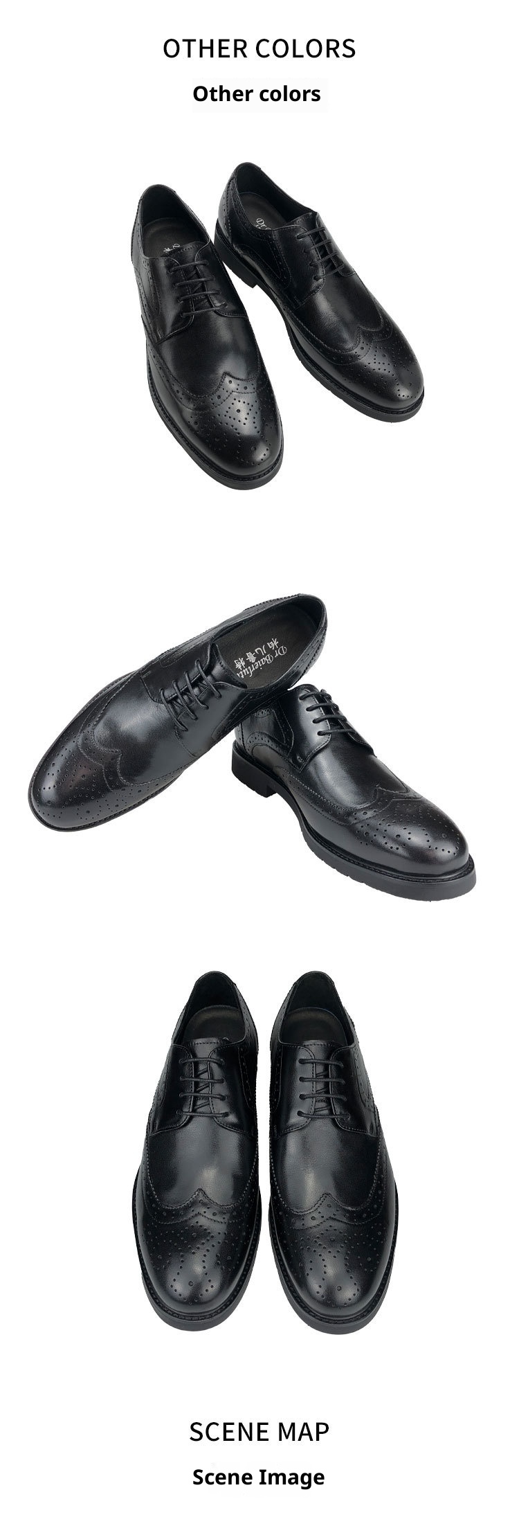 Voyage First Layer Soft Sole Business Formal Brogue Carved British Retro Small Round Toe Men's Cowhide Wedding Shoes_voghion.com