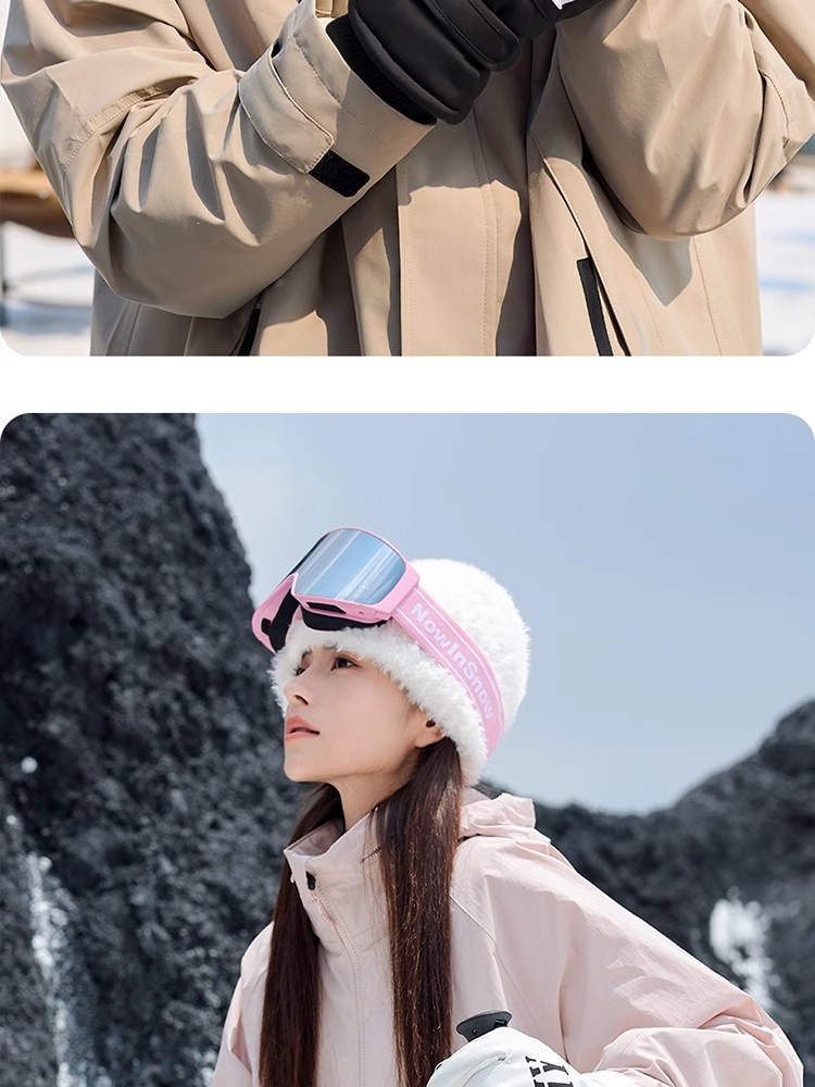 Guanti da sci per bici elettrica, caldi, invernali, spessi, impermeabili, antivento, a prova di freddo, per bambini, autunno_voghion.com