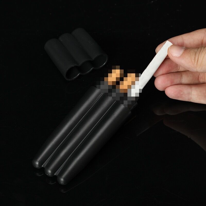 Lillian Tube Smoking Accessories Cigar Simple Men's Cigarette Tin Moisture-Proof Storage Box_voghion.com