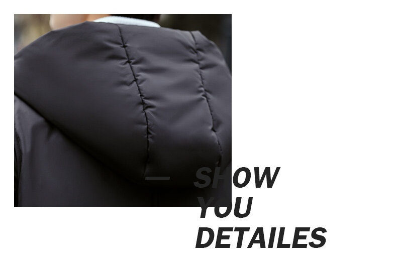 boy 2024 Winter Thickened Jacket Men Korean Version Slim Fit Hooded Men's Coat Fashion White Duck Down Mid-Length Parka_voghion.com