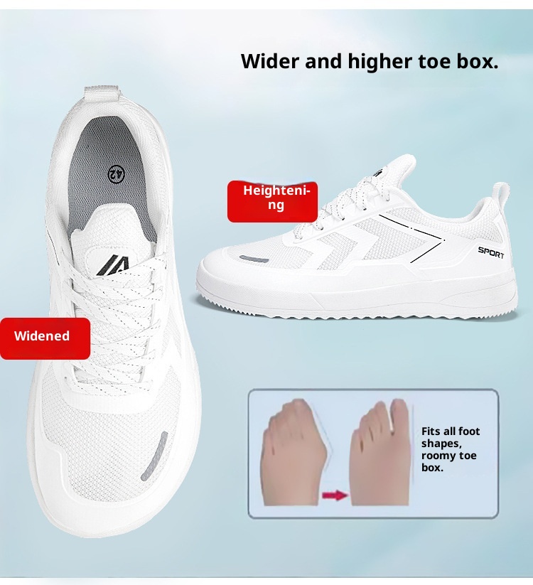 Zees Cross-Border Men's Outdoor Hiking All Black Sports Trendy Wide Toe Casual Board Size 48 Barefoot Shoes_voghion.com