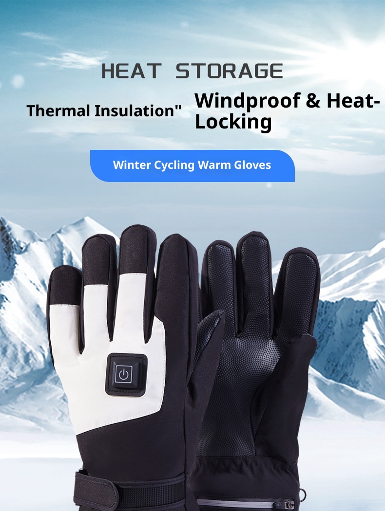 boy Boy Boy Heated Gloves For Skiing Men's Cycling Thickened Warm Windproof Cold-Proof Touchscreen Outdoor Winter_voghion.com