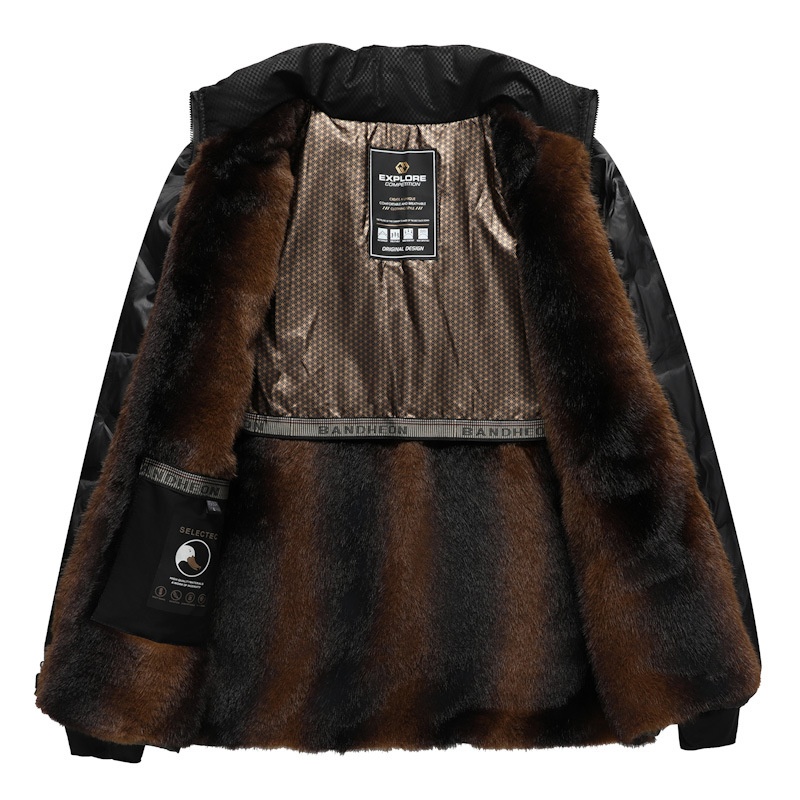 Giacca invernale da uomo di mezza età, stile nuovo, 50-60 anni, con fodera interna staccabile, in piumino spesso, foderato in pile, cappotto da papà_voghion.com