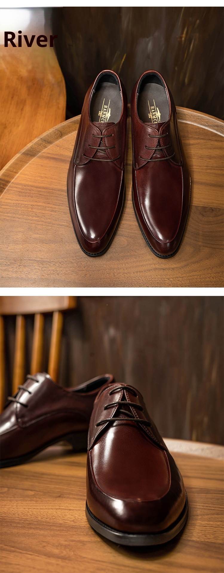 Scarpe da sposa da uomo Voyage Business Formale Derby in pelle con lacci a punta in vacchetta, stile coreano alla moda_voghion.com