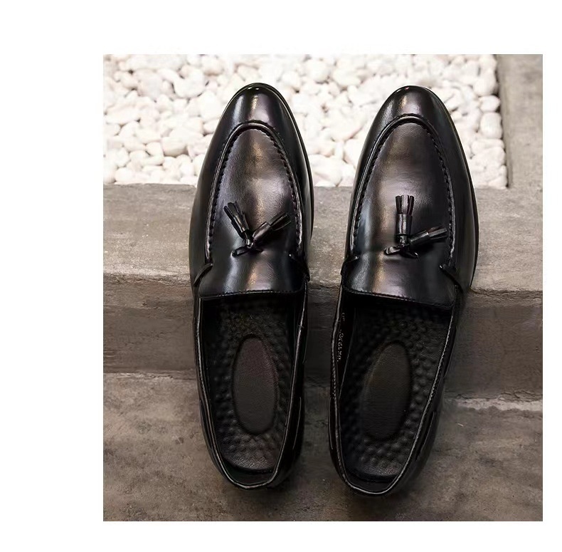 WalkPrime WalkPrime Tassel Loafers Men Pointed Toe European American British Slip-On Men's Casual Leather Shoes 2023 New Trendy Moccasins_voghion.com