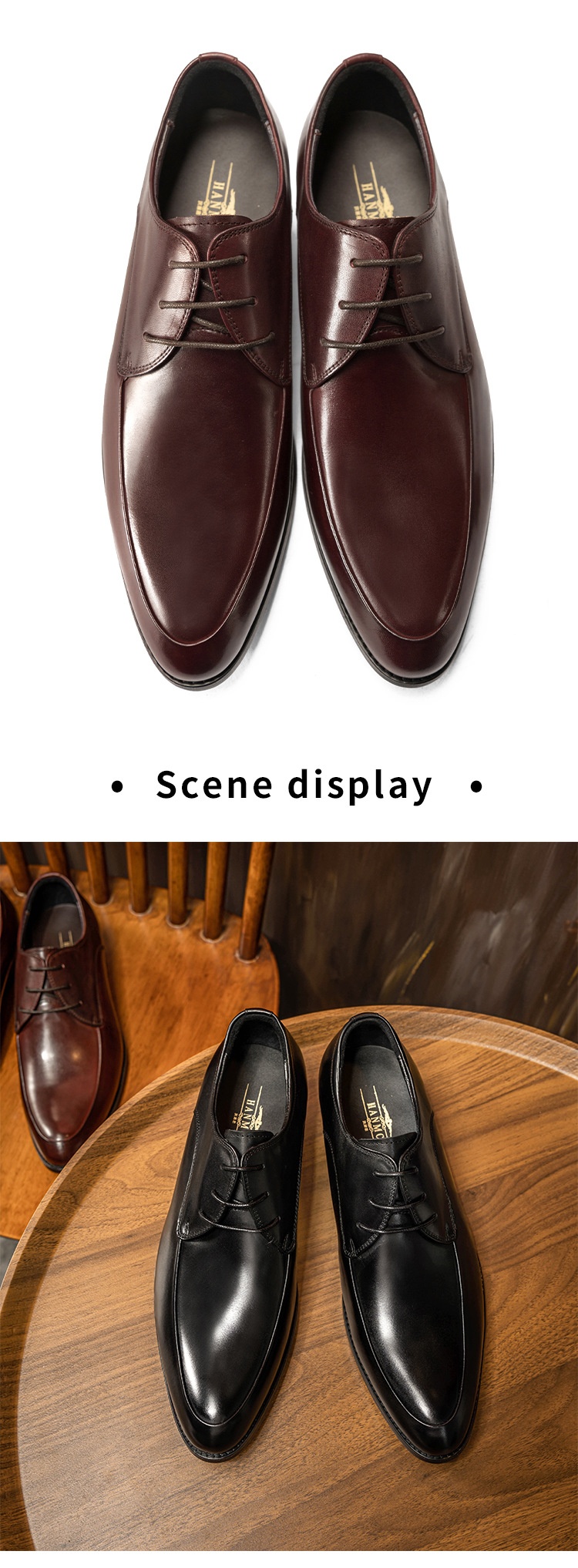 Scarpe da sposa da uomo Voyage Business Formale Derby in pelle con lacci a punta in vacchetta, stile coreano alla moda_voghion.com