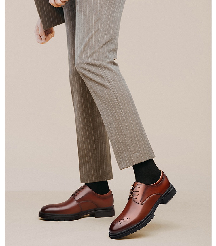 Voyage Men's 2022 Autumn Winter New Business Formal Derby Casual Leather Brogue Height Increasing British Groom Wedding Shoes_voghion.com