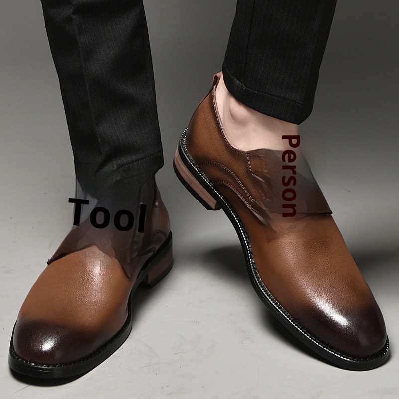 Voyage 2022 Autumn Formal Casual Business Soft Leather Men's British Style Groom Wedding Derby Shoes Men_voghion.com