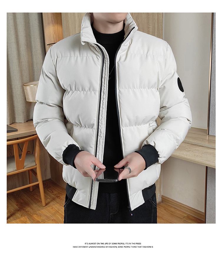 boy Herren-Daunenjacke Herbst Winter Dicke warme Stehkragen Slim Fit Kältebeständiger Freizeitmantel Trendy_voghion.com