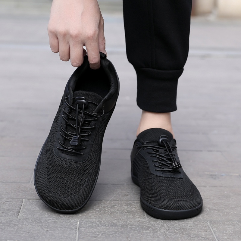 Zees Cross-border Couple Wide Toe Elastic Shoelaces Outdoor Casual Men Summer Breathable Sports Shoes Women Barefoot_voghion.com