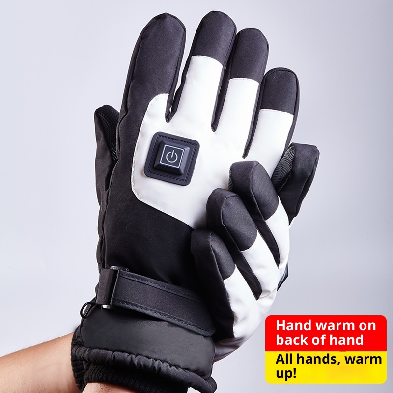 boy Boy Boy Heated Gloves For Skiing Men's Cycling Thickened Warm Windproof Cold-Proof Touchscreen Outdoor Winter_voghion.com