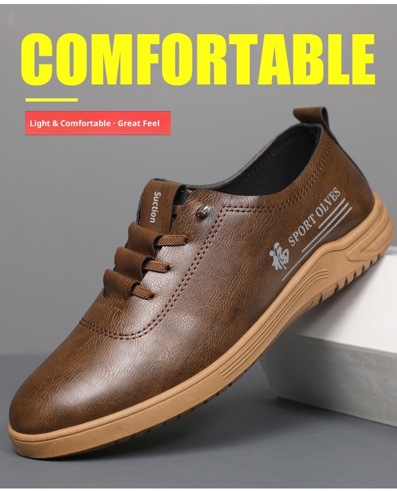 Voyage Voyage 2025 Neue Herren-Schnürschuhe, lässige Loafer, modisch, vielseitig, weiche Sohle, bequeme Lederschuhe für Herren_voghion.com