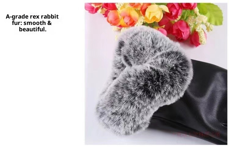 boy Boy Boy Men's Adult Windproof Rainproof Cycling Touchscreen Fashion Leather Five-Finger Autumn Winter Season Warm Thickened_voghion.com