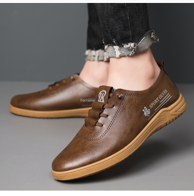 Voyage Voyage 2025 Neue Herren-Schnürschuhe, lässige Loafer, modisch, vielseitig, weiche Sohle, bequeme Lederschuhe für Herren_voghion.com