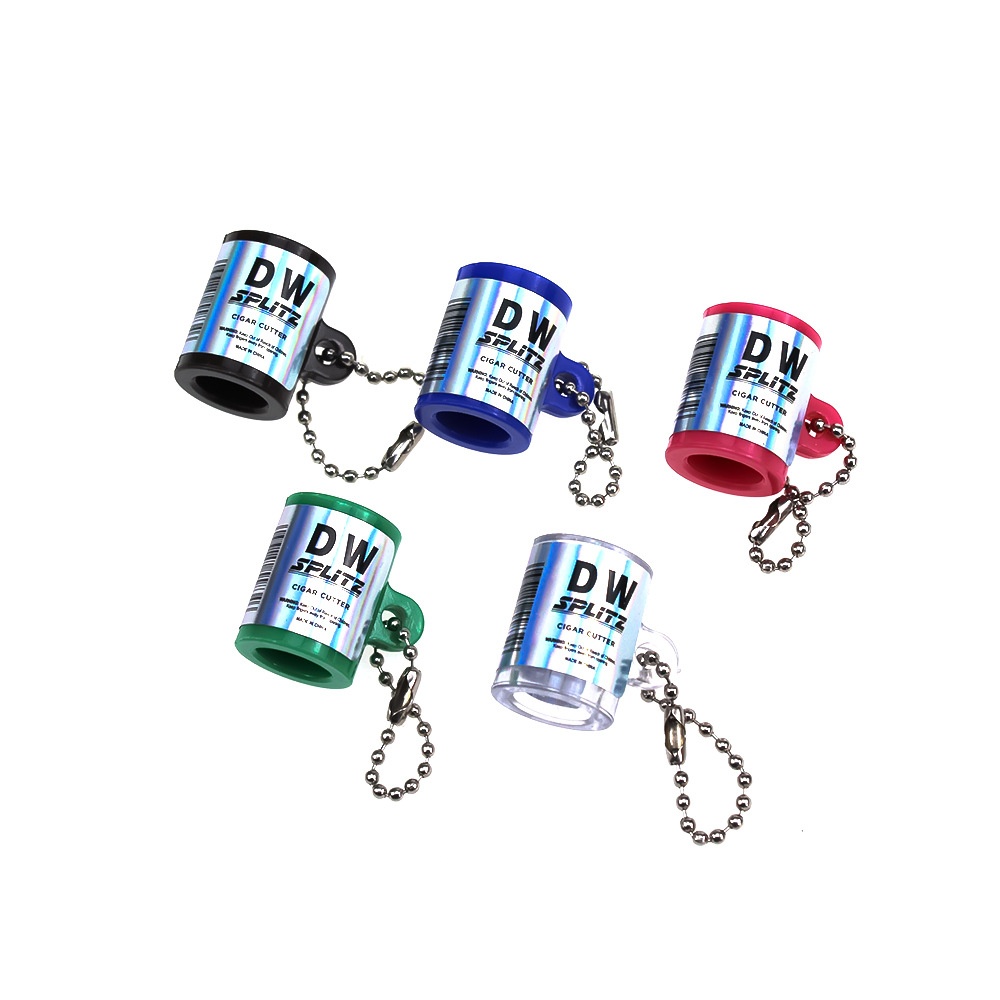 Lillian Cross-Border Direct Supply Plastic Round Tool Portable Keychain Smoking Accessories Cigar Cutter_voghion.com