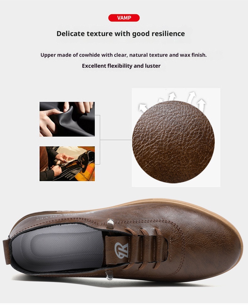 Voyage Voyage 2025 Neue Herren-Schnürschuhe, lässige Loafer, modisch, vielseitig, weiche Sohle, bequeme Lederschuhe für Herren_voghion.com