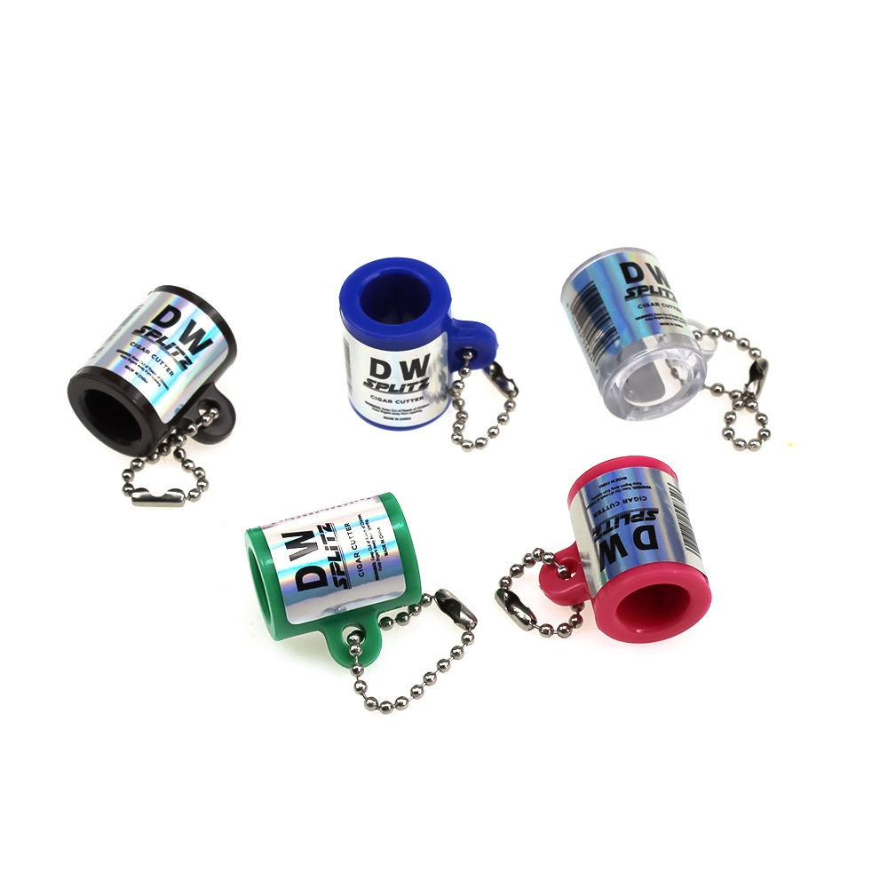 Lillian Cross-Border Direct Supply Plastic Round Tool Portable Keychain Smoking Accessories Cigar Cutter_voghion.com