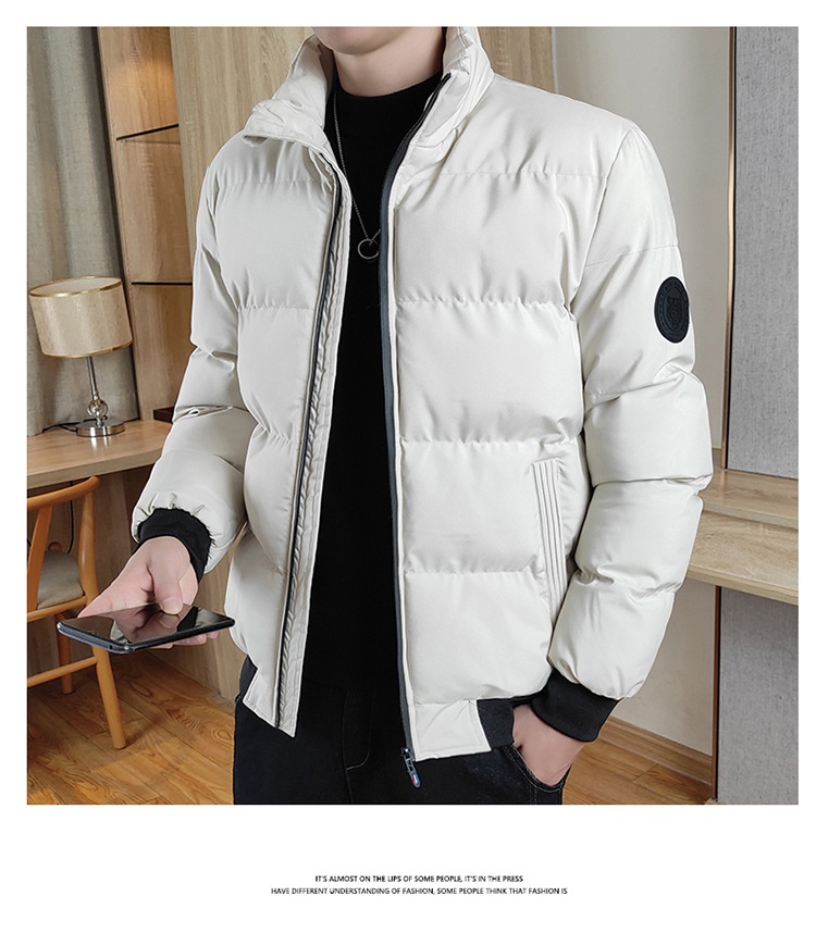 boy Herren-Daunenjacke Herbst Winter Dicke warme Stehkragen Slim Fit Kältebeständiger Freizeitmantel Trendy_voghion.com