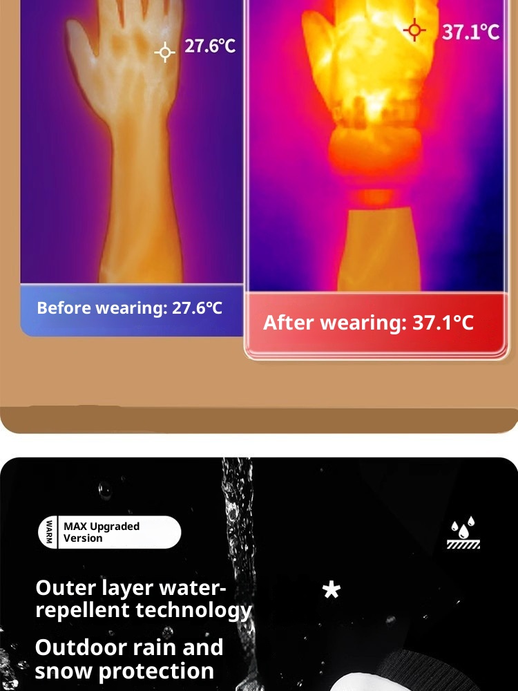 Guanti da sci per bici elettrica, caldi, invernali, spessi, impermeabili, antivento, a prova di freddo, per bambini, autunno_voghion.com