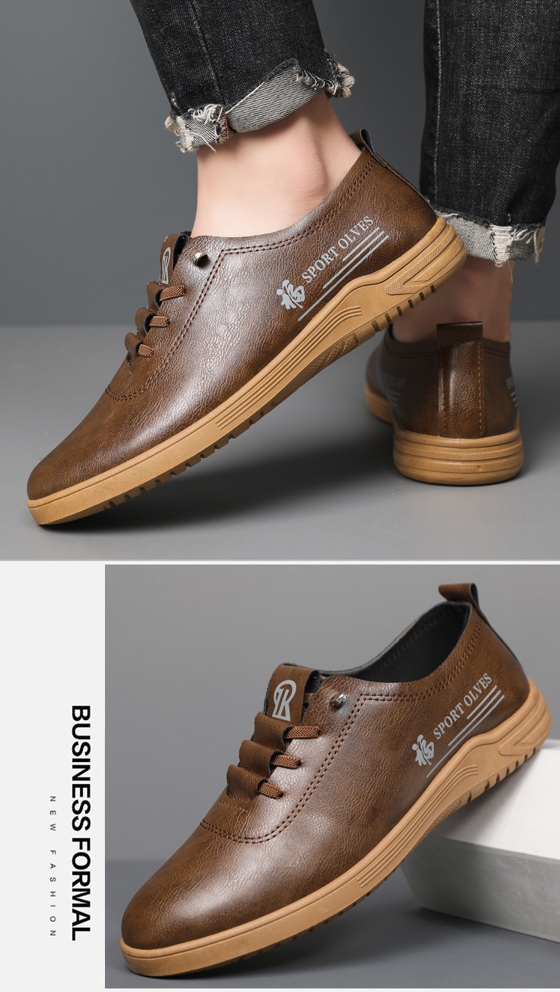 Voyage Voyage 2025 Neue Herren-Schnürschuhe, lässige Loafer, modisch, vielseitig, weiche Sohle, bequeme Lederschuhe für Herren_voghion.com