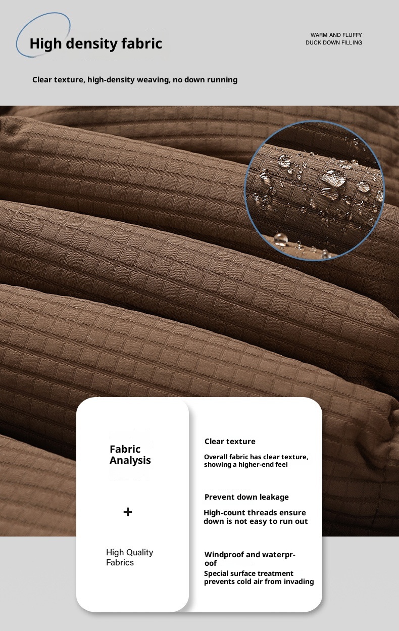 boy Autumn Stand Collar Down Winter New Trendy Design Short Puffer Jacket Thickened Warm Coat Men_voghion.com