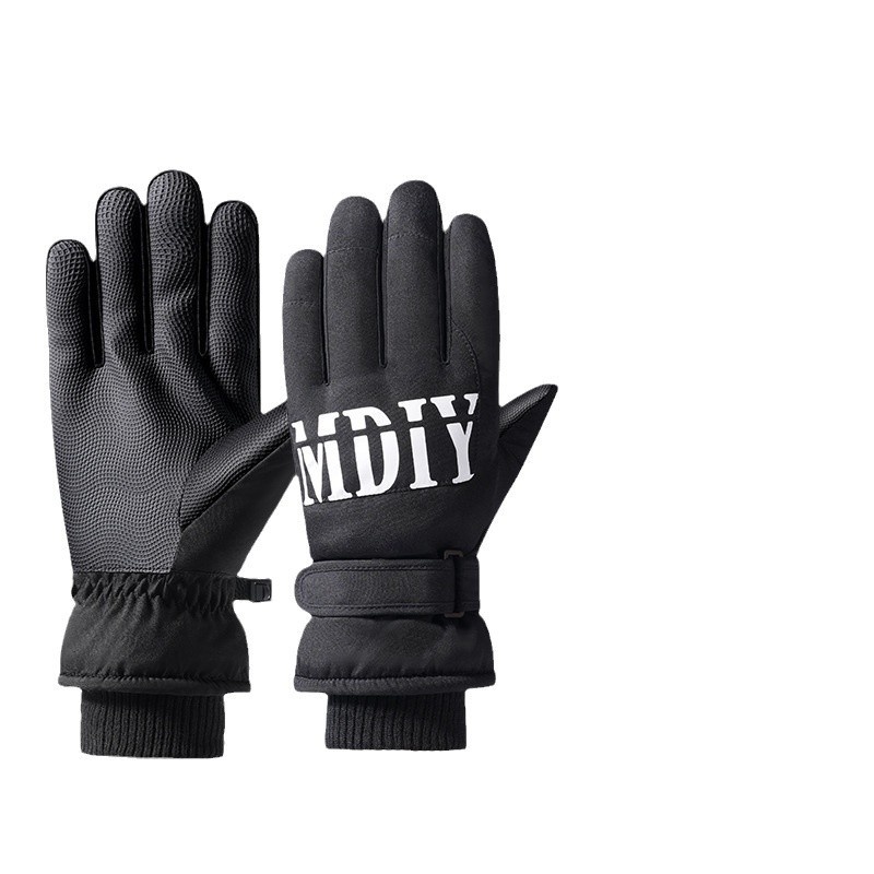 Guanti da sci per bici elettrica, caldi, invernali, spessi, impermeabili, antivento, a prova di freddo, per bambini, autunno_voghion.com