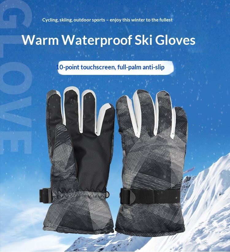ragazzo Ragazzo Ragazzo Anlorr Inverno Nuovo Foderato in Pile Sci Alpinismo Ciclismo Antivento Resistente al Freddo Impermeabile Caldo Guanti Unisex_voghion.com