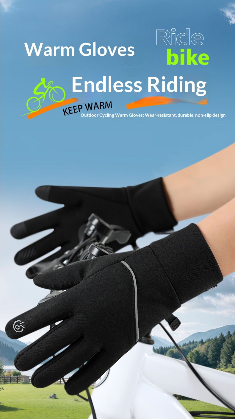 boy Herren Winter Outdoor Sport Touchscreen Handschuhe Damen Laufen Radfahren Wandern Warmes Fleece Wasserdicht Rutschfest Y-15_voghion.com