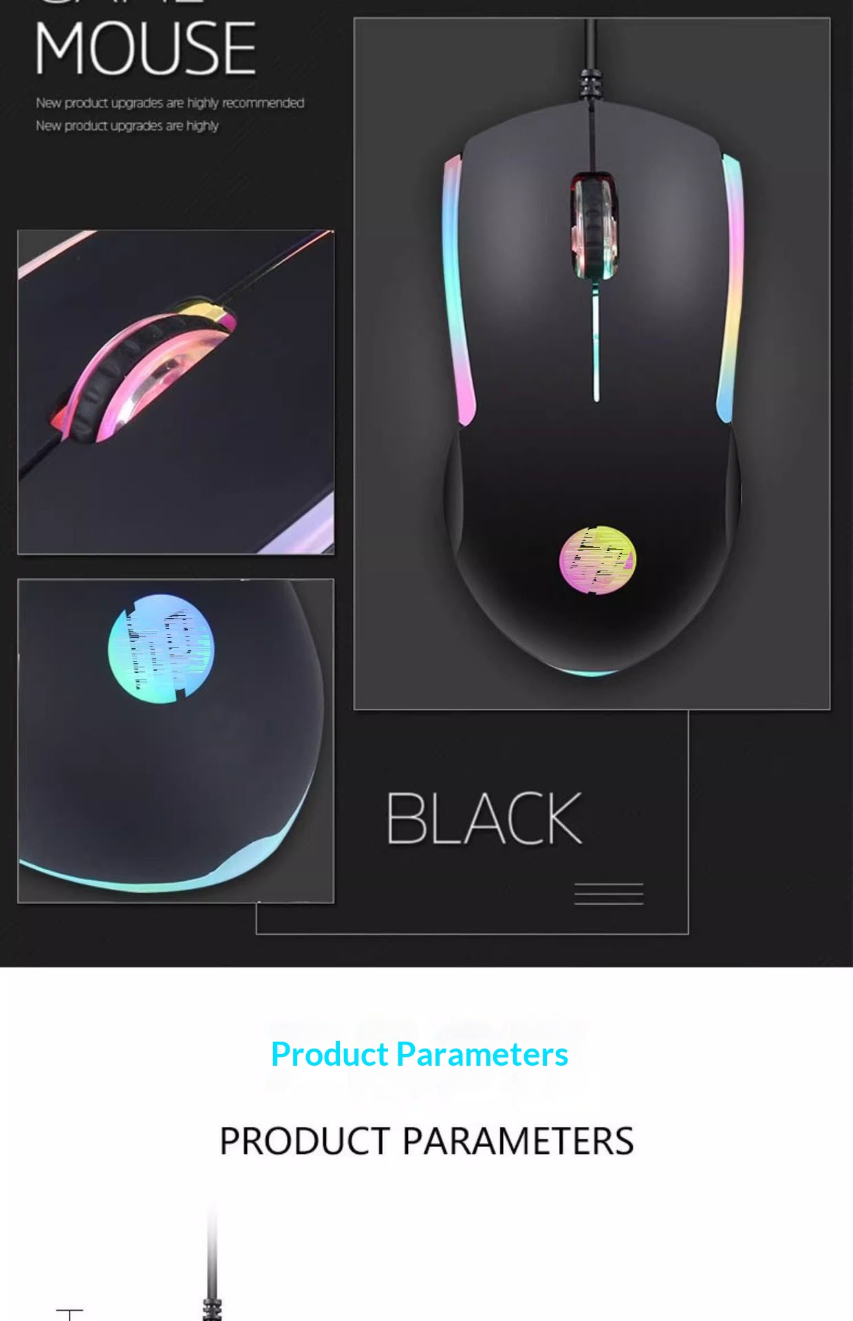 Digitex Digitex M160 Mouse cablato Tastiera luminosa RGB per laptop Desktop Universale Business Gaming Office Disponibile all'ingrosso_voghion.com