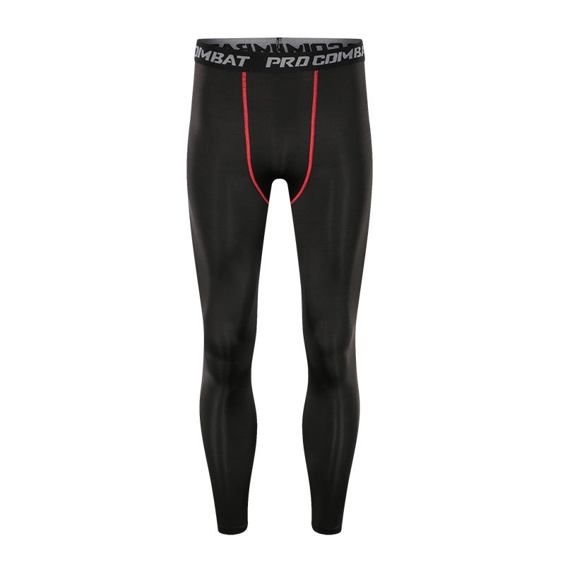 boy New Summer Running High Elastic Compression Sports Leggings Men's Quick-Drying Fitness Pants Basketball Tights_voghion.com