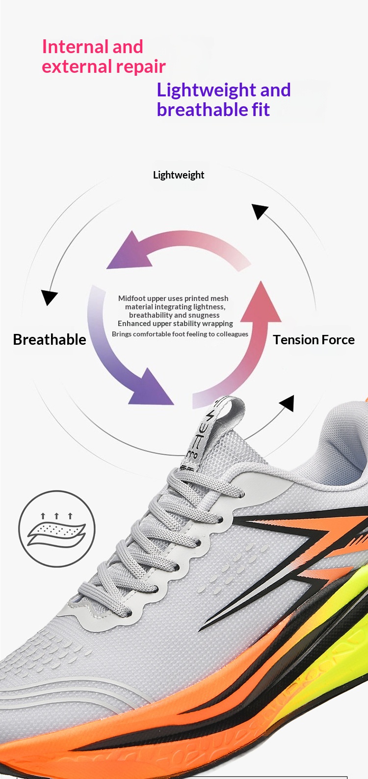 Zees Cross-Border New Large Size Fei Ran 4 Carbon Plate Marathon Men And Women Racing Body Side Training Sports Running Shoes_voghion.com