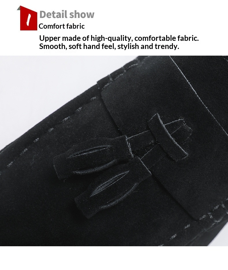 Voyage Voyage Men's Loafers Spring 2024 New Trendy Slip-On Casual Leather With Tassels Soft Sole Driving Shoes_voghion.com