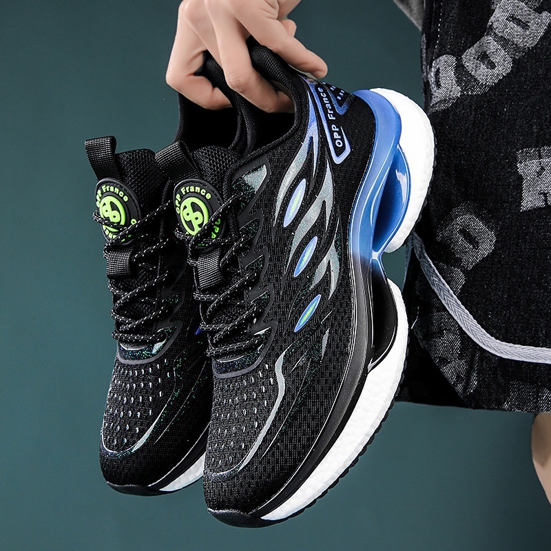 Zees Summer Sneakers 2023 New Breathable Ice Silk Mesh Running Popcorn Men's Fashion Versatile Couple Casual Shoes_voghion.com