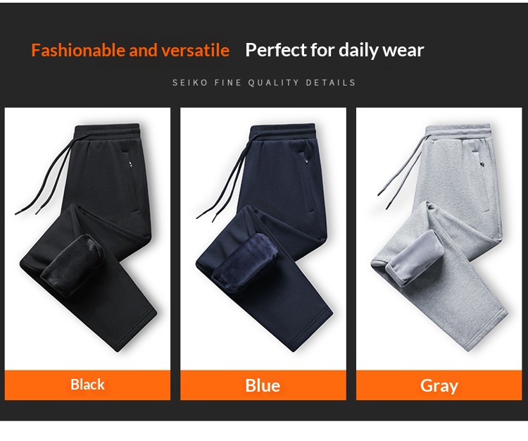 Pantaloni sportivi casual da uomo in puro cotone, nuovi pantaloni della tuta larghi e dritti, taglie forti, primavera e autunno 2025_voghion.com