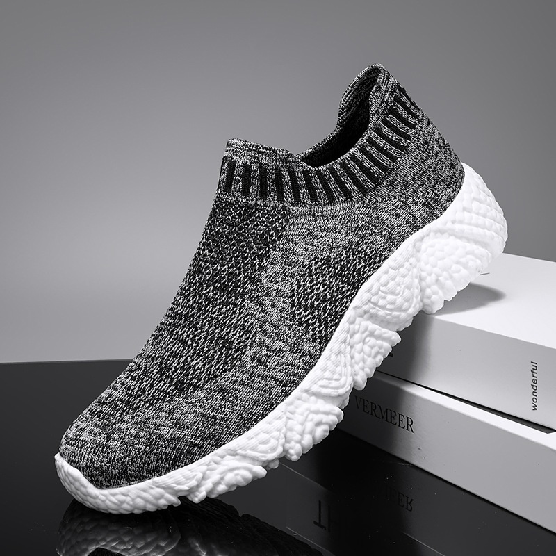 Zees Calzini sportivi da uomo, casual, da jogging, con suola in popcorn, ultraleggeri e morbidi_voghion.com