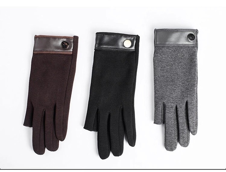 boy Boy Boy Two-Finger Gloves For Men, Autumn And Winter, Warm, Fleece-Lined, Thickened Cotton, Driving, Half-Finger, Fingerless,_voghion.com