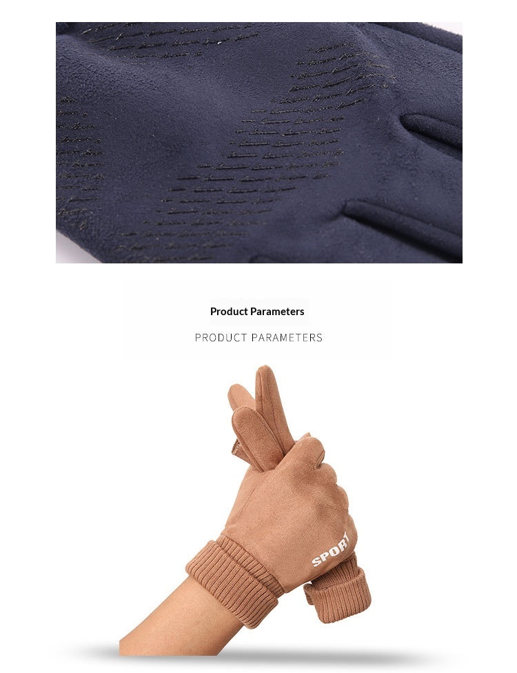 boy Boy Boy Warm Men Winter Suede Windproof Cold-Proof Touchscreen Fleece-Lined Thick Cycling Gloves For Women In Stock Cute_voghion.com