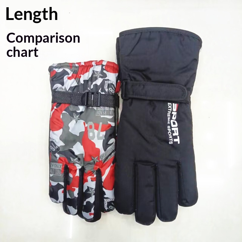 Guanti termici transfrontalieri per sci all'aperto, moto, bici elettrica, equitazione, set spesso, antiscivolo, stile coppia_voghion.com