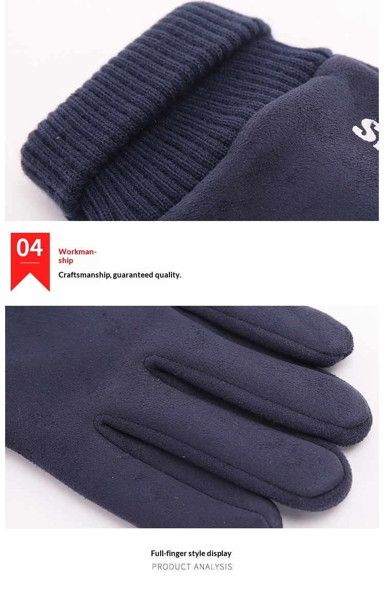 boy Boy Boy Warm Men Winter Suede Windproof Cold-Proof Touchscreen Fleece-Lined Thick Cycling Gloves For Women In Stock Cute_voghion.com